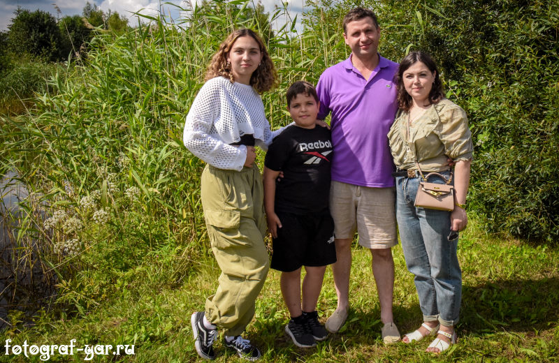 семейная фотосъемка на природе, туристический комплекс Ярославна